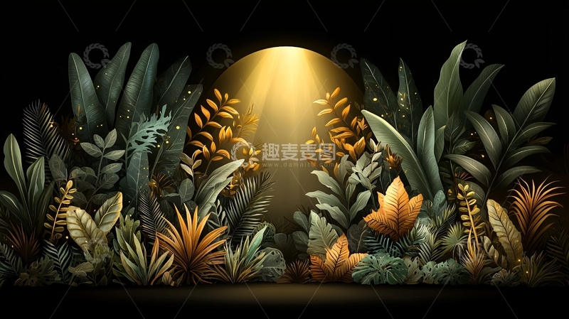 高清大图下载【趣麦麦图】热带植物丛林