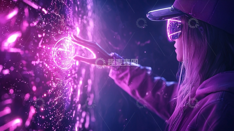 高清大图下载【趣麦麦图】元宇宙少女高清图片