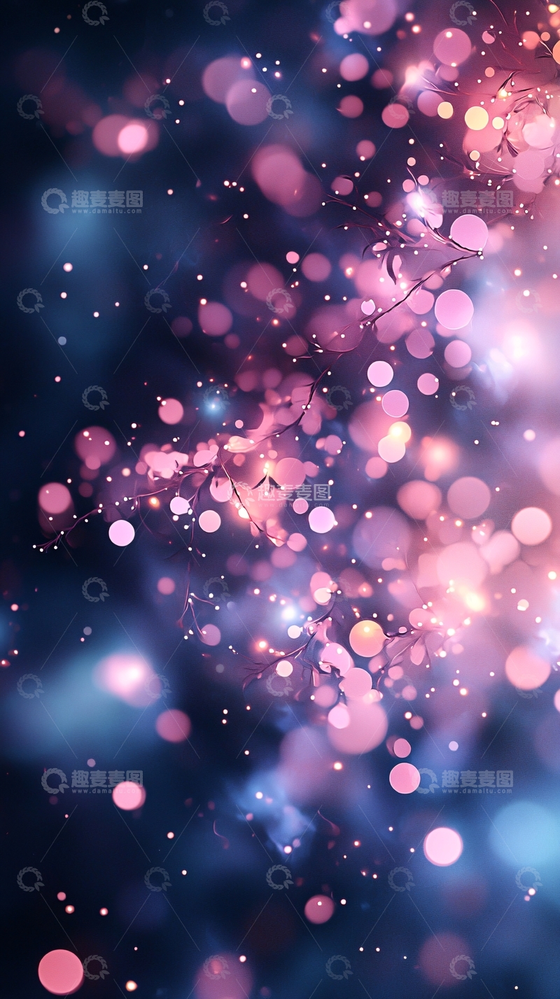 高清大图下载【趣麦麦图】粉色光晕背景