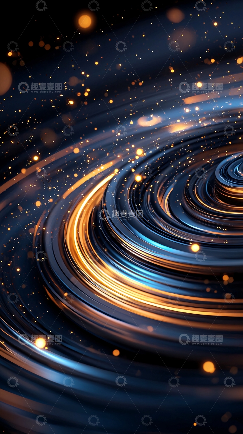 高清大图下载【趣麦麦图】旋转星云般的抽象背景