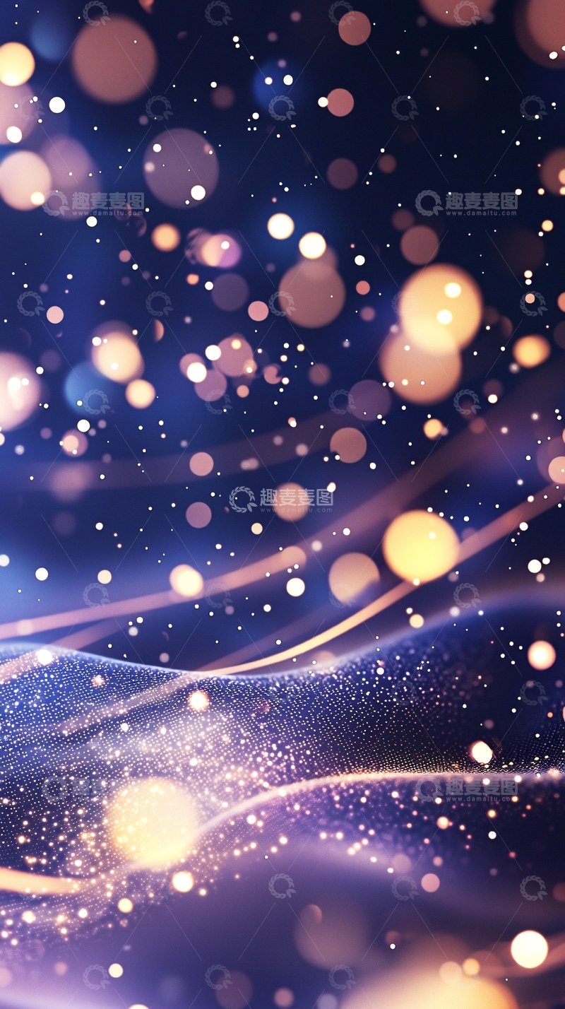 高清大图下载【趣麦麦图】紫色星空背景3