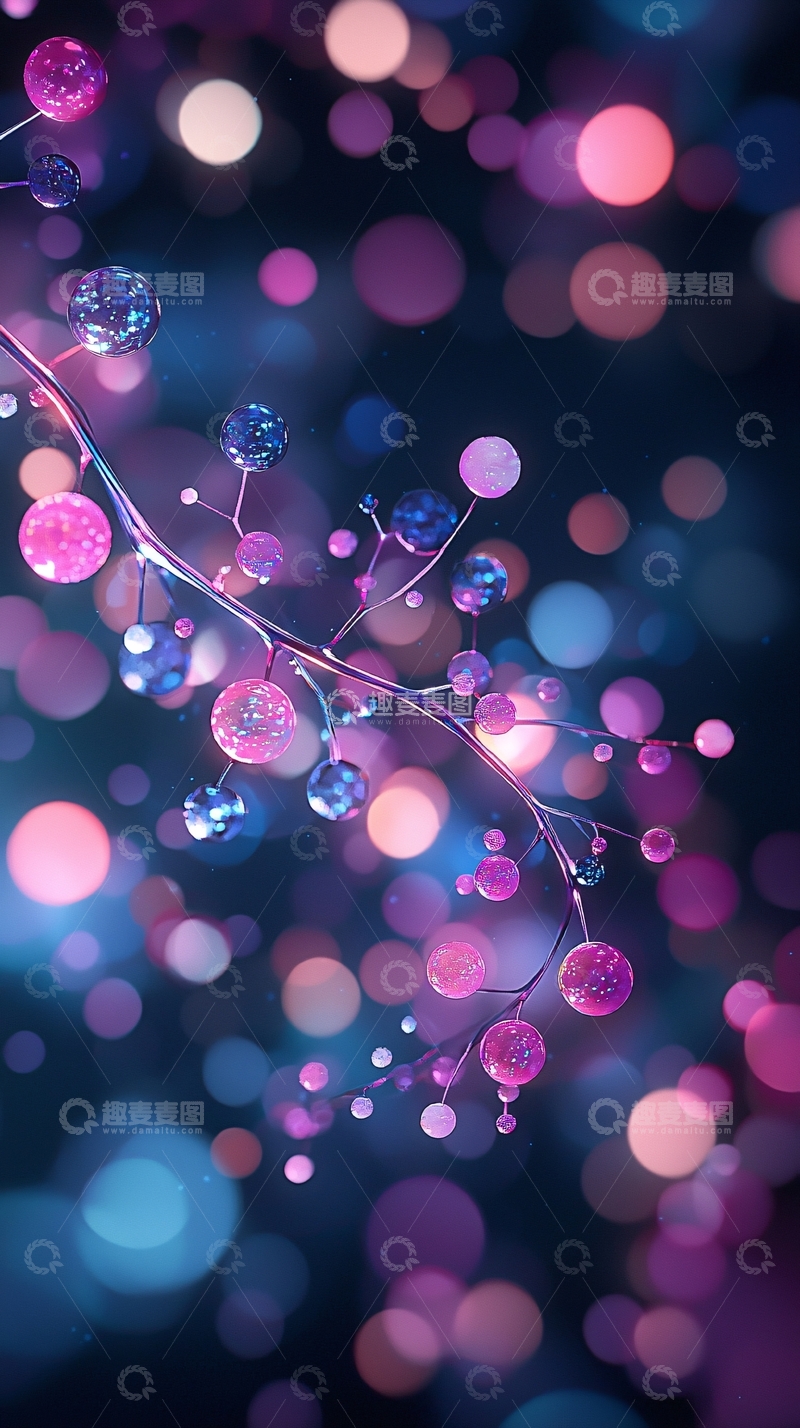 高清大图下载【趣麦麦图】光晕下的晶莹剔透