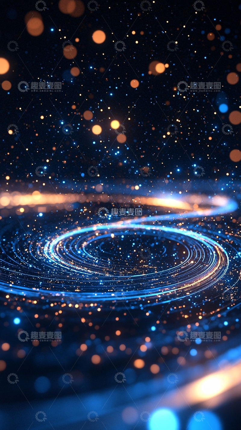 高清大图下载【趣麦麦图】星光闪耀的抽象漩涡