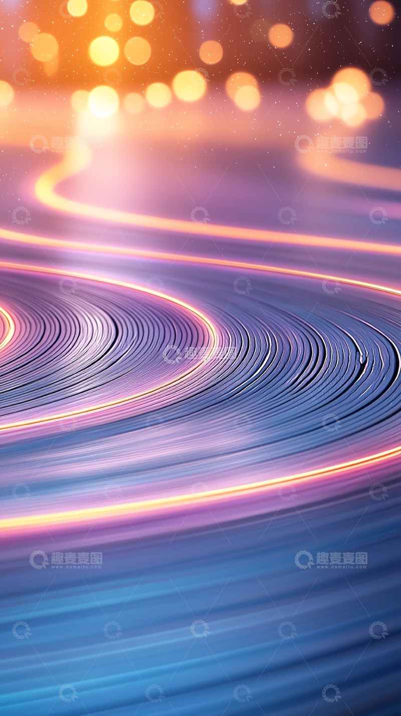 高清大图下载【趣麦麦图】发光线条的抽象背景