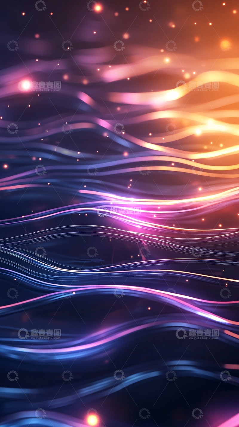 高清大图下载【趣麦麦图】光线流动抽象背景