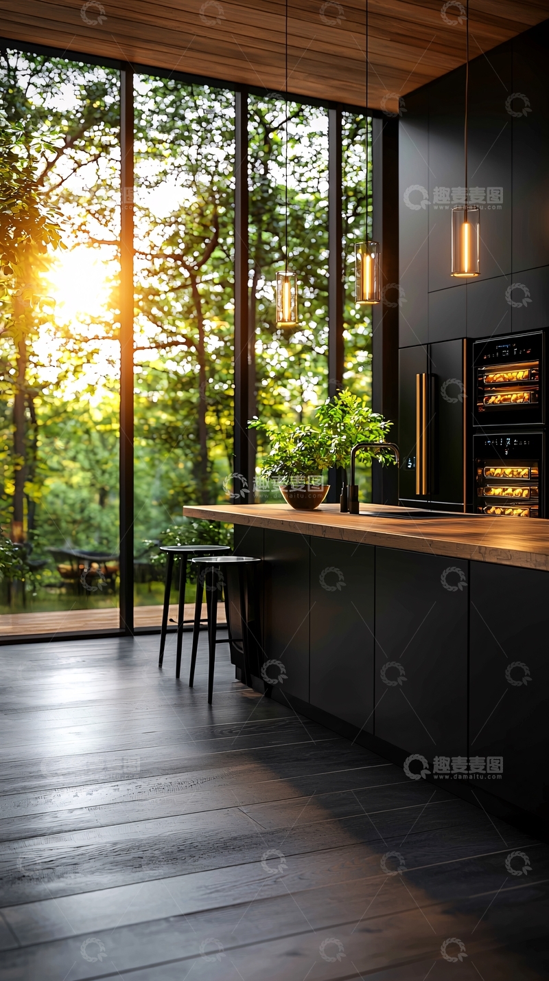 高清大图下载【趣麦麦图】现代厨房高清图片