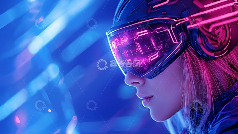 高清大图下载【趣麦麦图】未来主义女孩