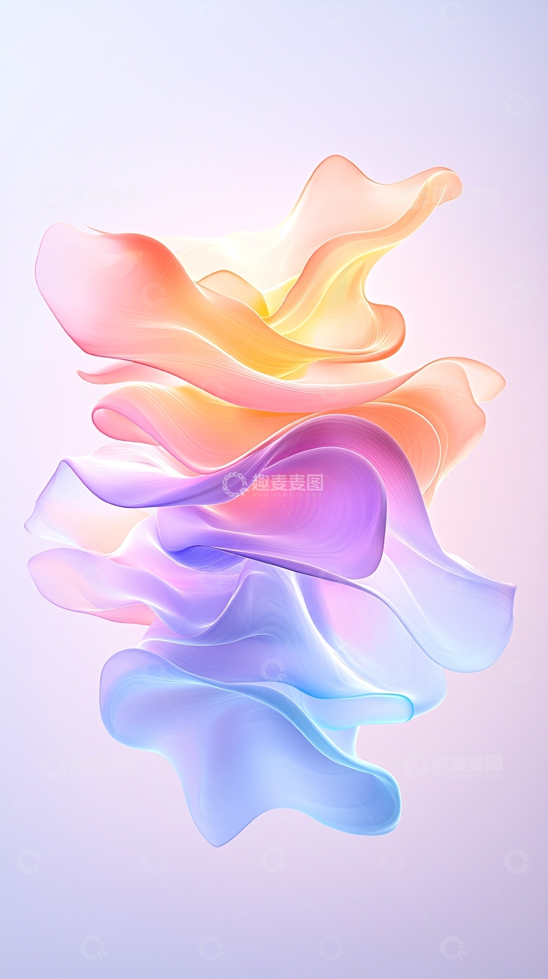 高清大图下载【趣麦麦图】抽象彩色流体