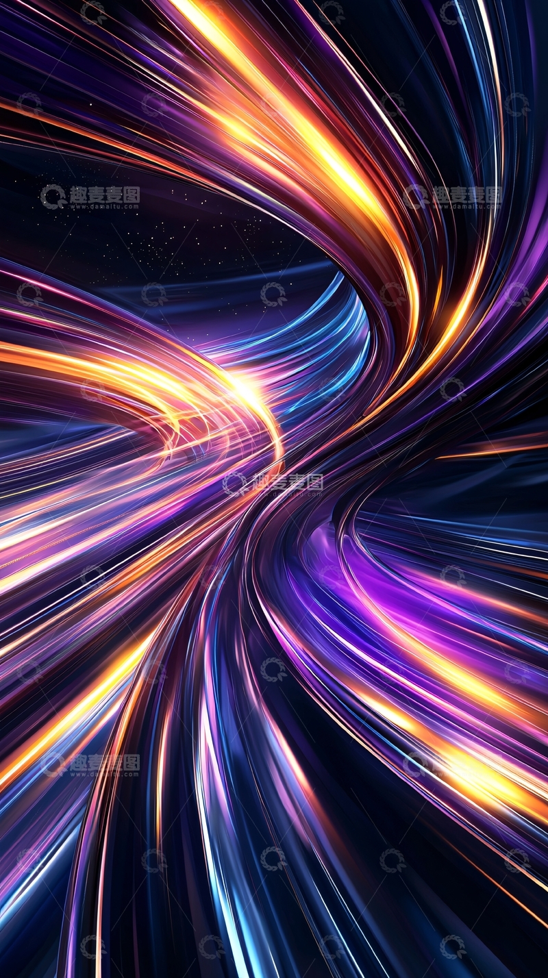 高清大图下载【趣麦麦图】抽象光线轨迹