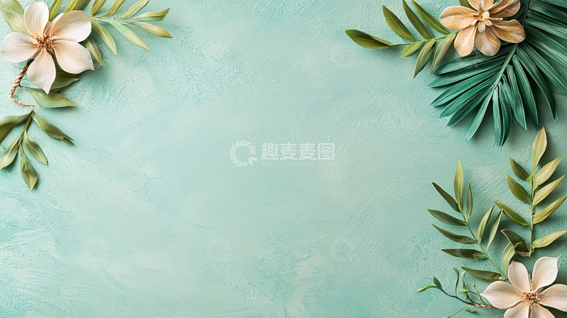 高清大图下载【趣麦麦图】花卉绿叶高清图片