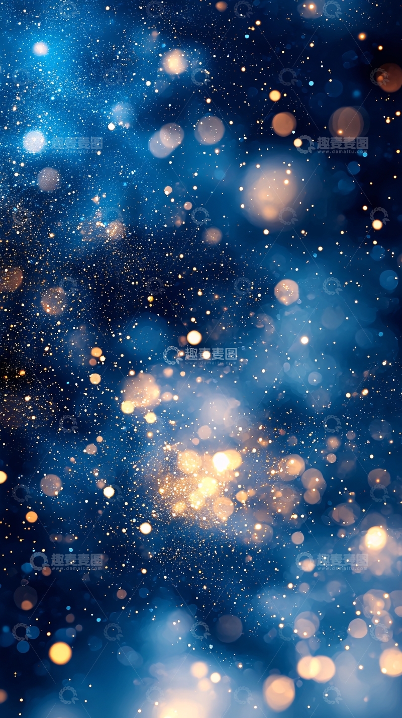 高清大图下载【趣麦麦图】星空闪烁着金色光芒