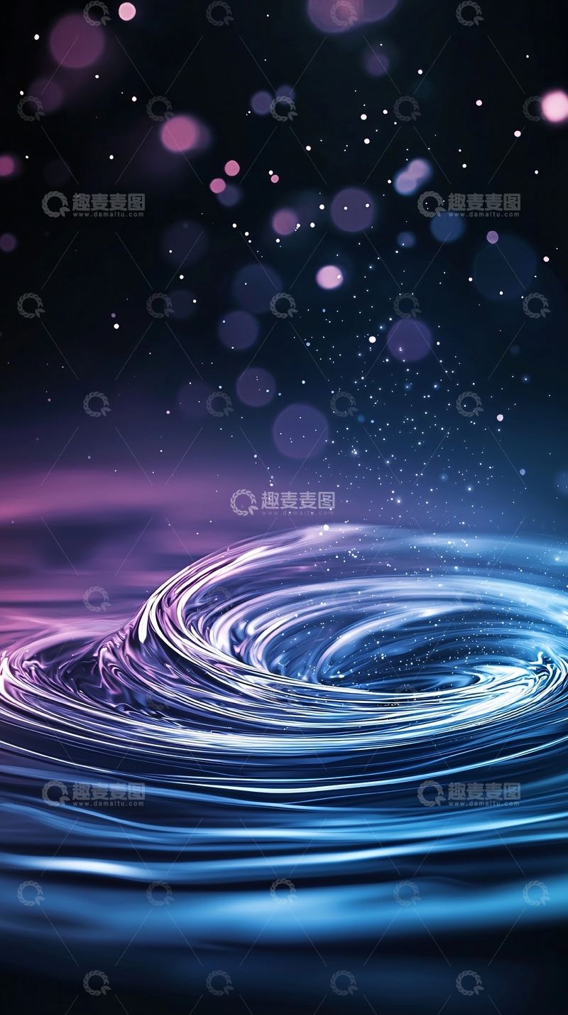 高清大图下载【趣麦麦图】漩涡状水面高清图片