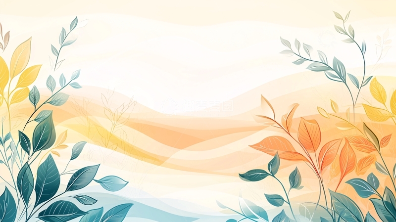 高清大图下载【趣麦麦图】抽象植物背景