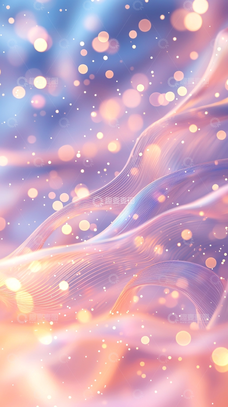 高清大图下载【趣麦麦图】梦幻柔美光晕背景