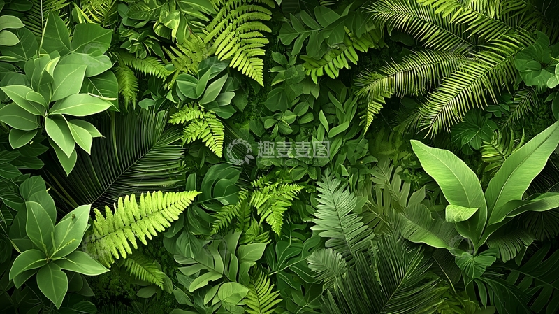 高清大图下载【趣麦麦图】郁郁葱葱的绿色植物