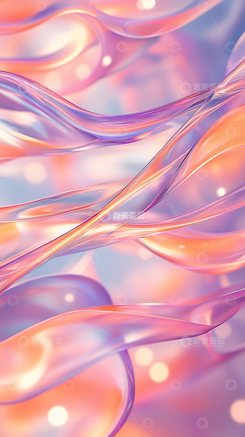 柔和的粉紫色丝绸光泽