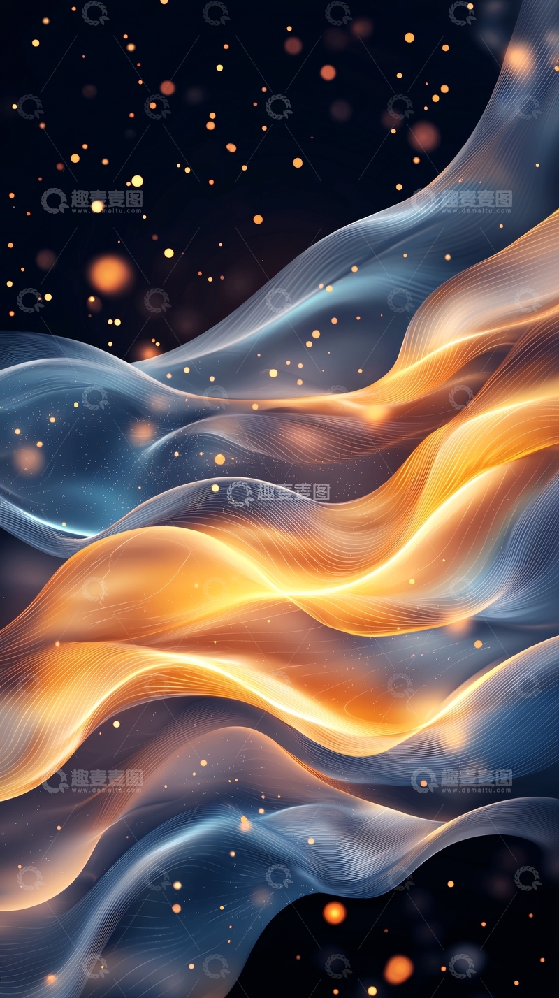 高清大图下载【趣麦麦图】流动的光线与星尘