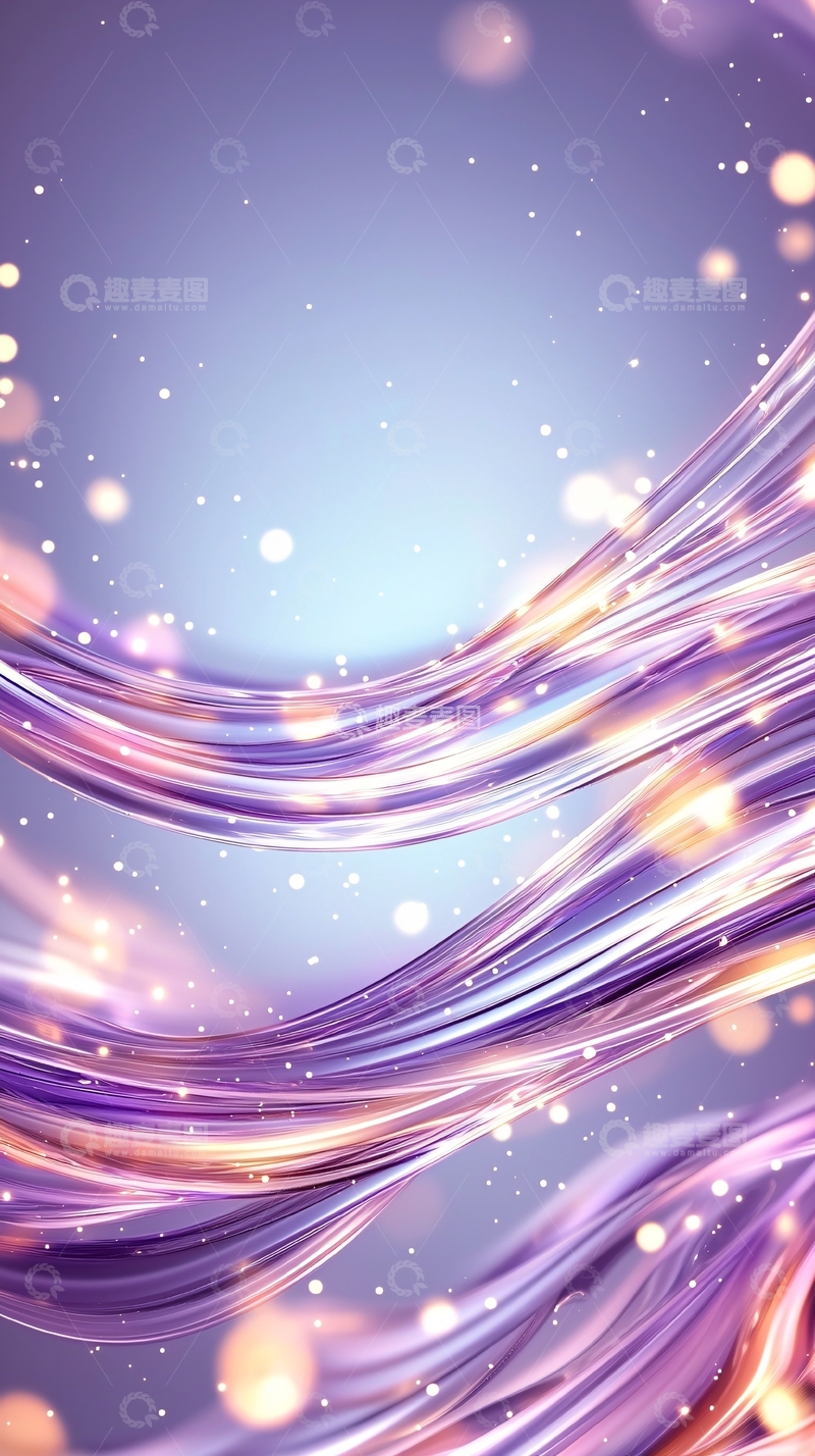 紫色光泽流线背景