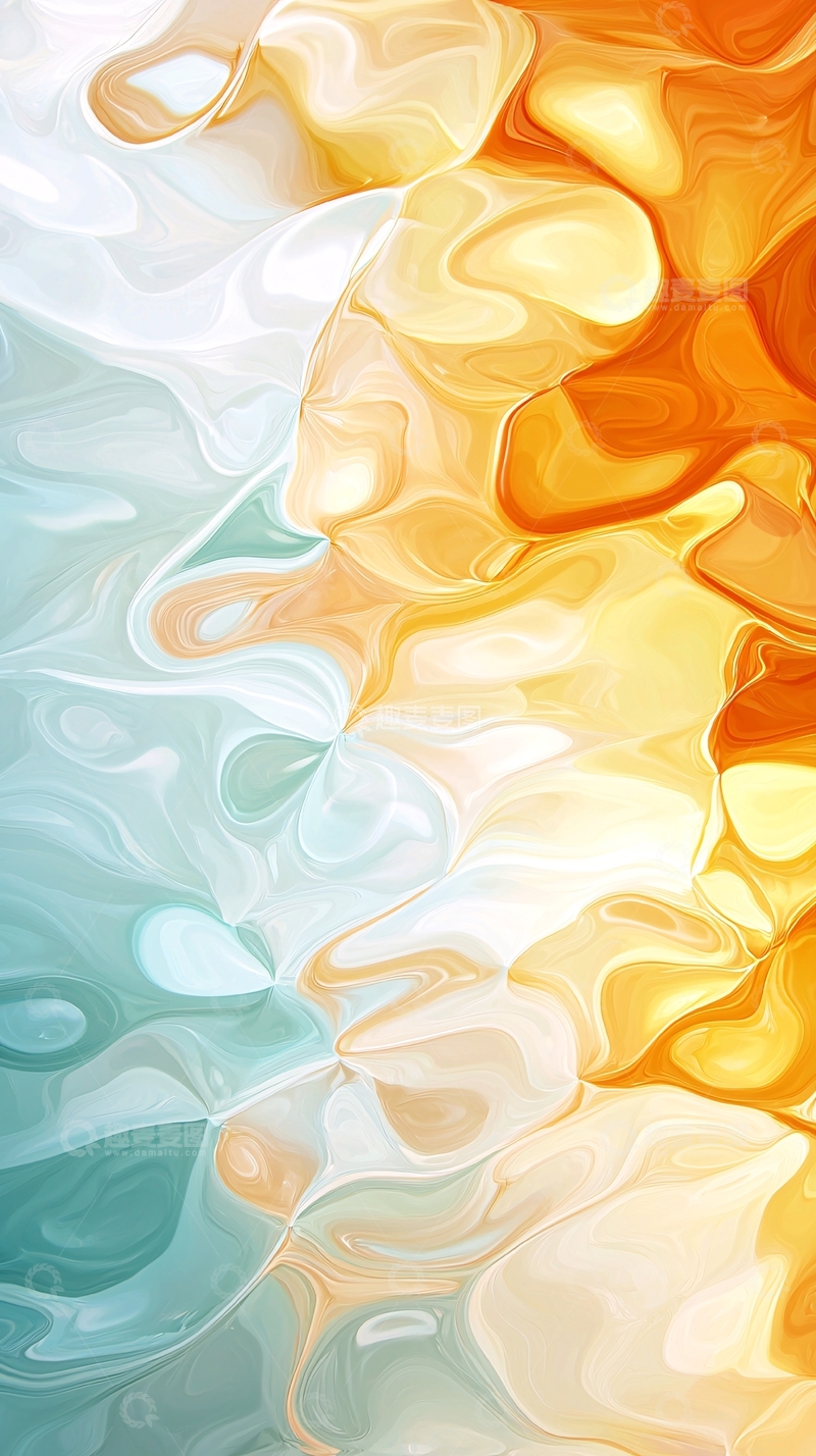 高清大图下载【趣麦麦图】抽象艺术水彩油画