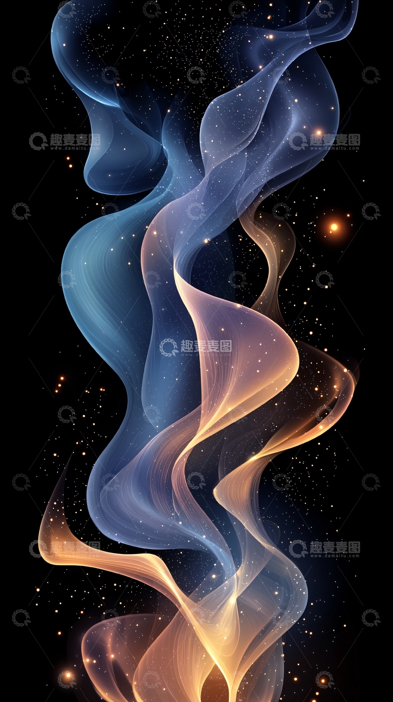 高清大图下载【趣麦麦图】抽象烟雾渐变背景