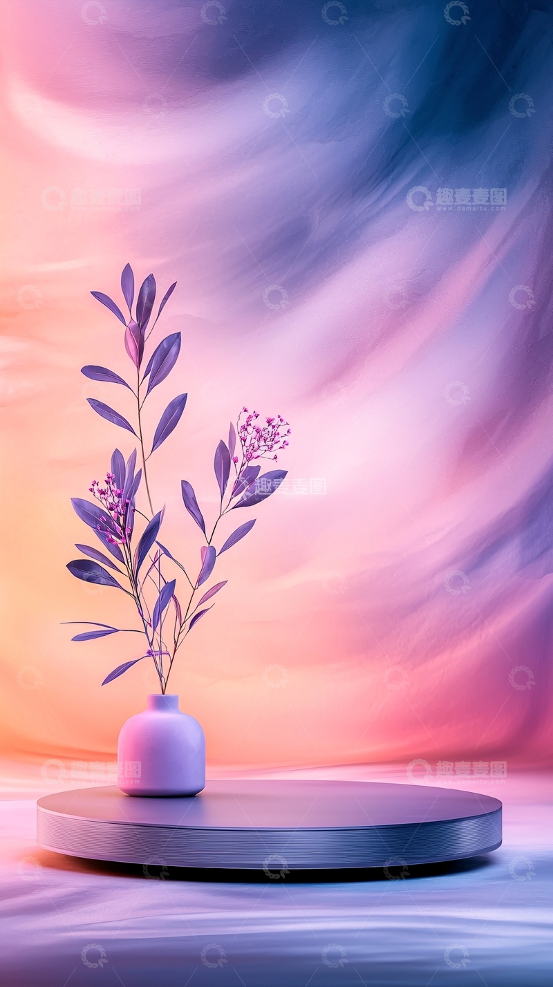 淡紫色花卉高清图片