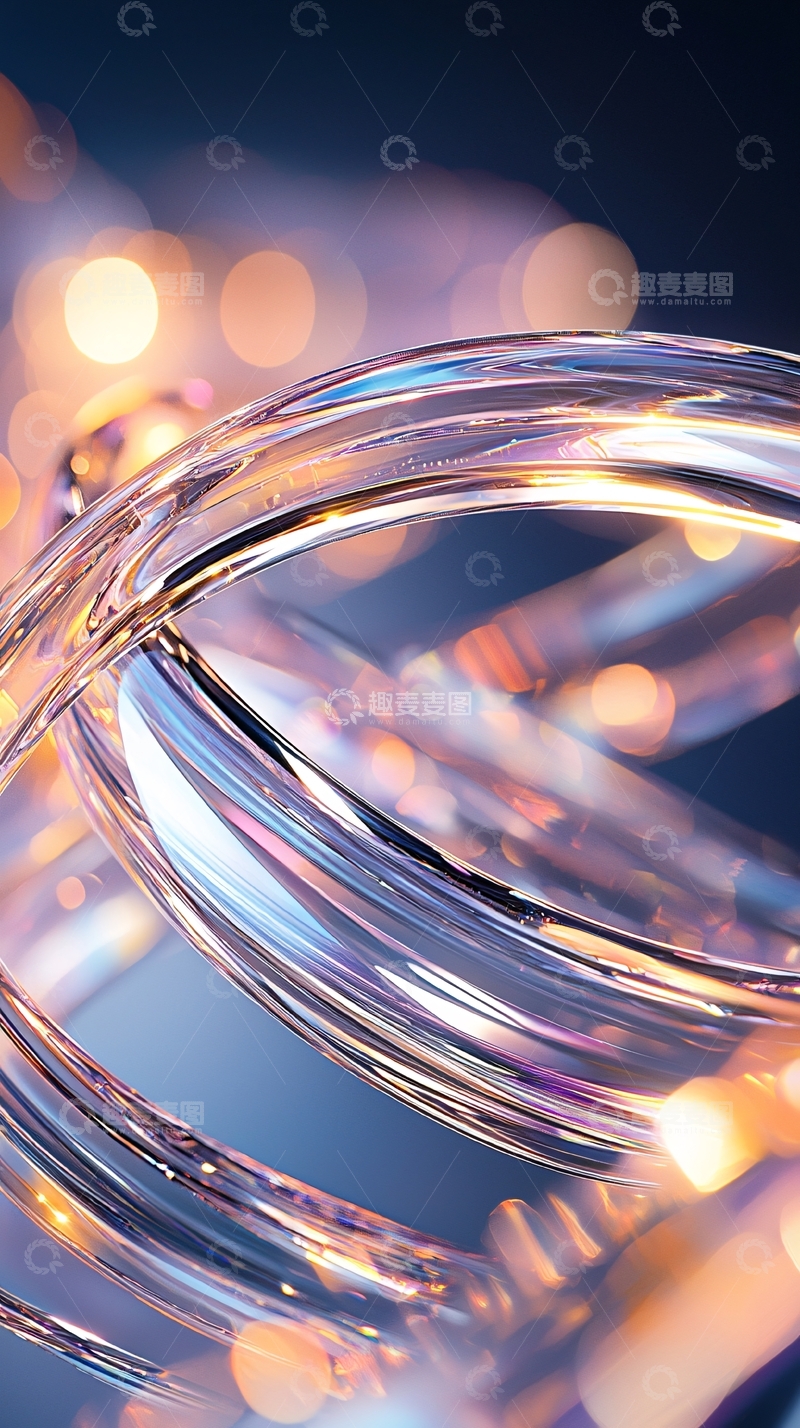 高清大图下载【趣麦麦图】晶莹剔透的螺旋