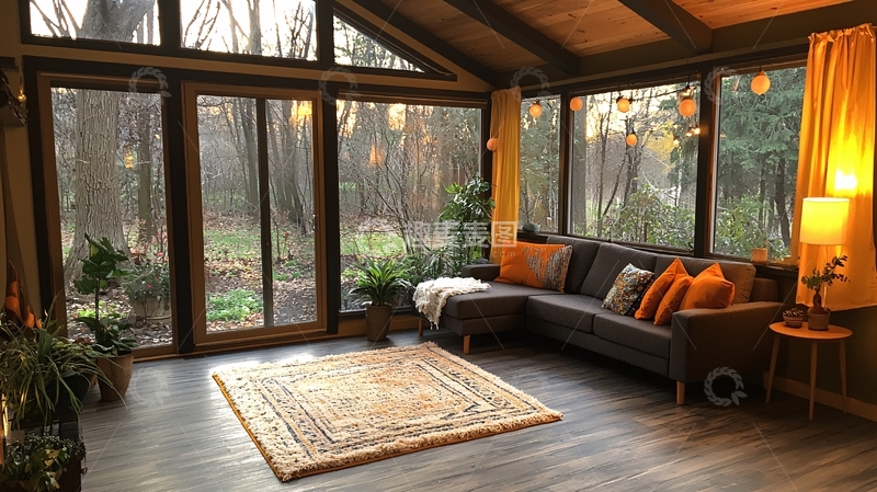 高清大图下载【趣麦麦图】阳光房休息区