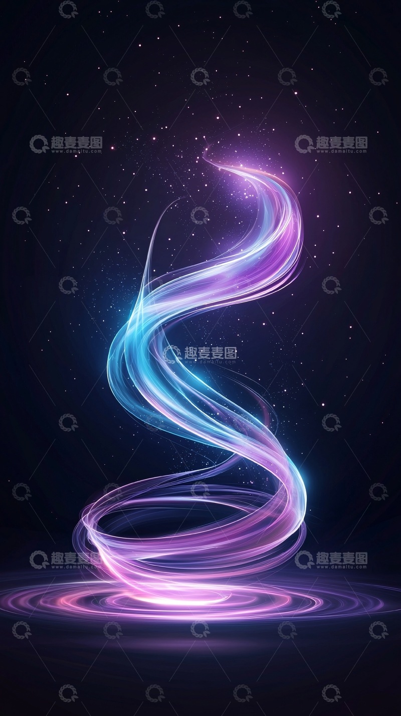 高清大图下载【趣麦麦图】绚丽光影漩涡
