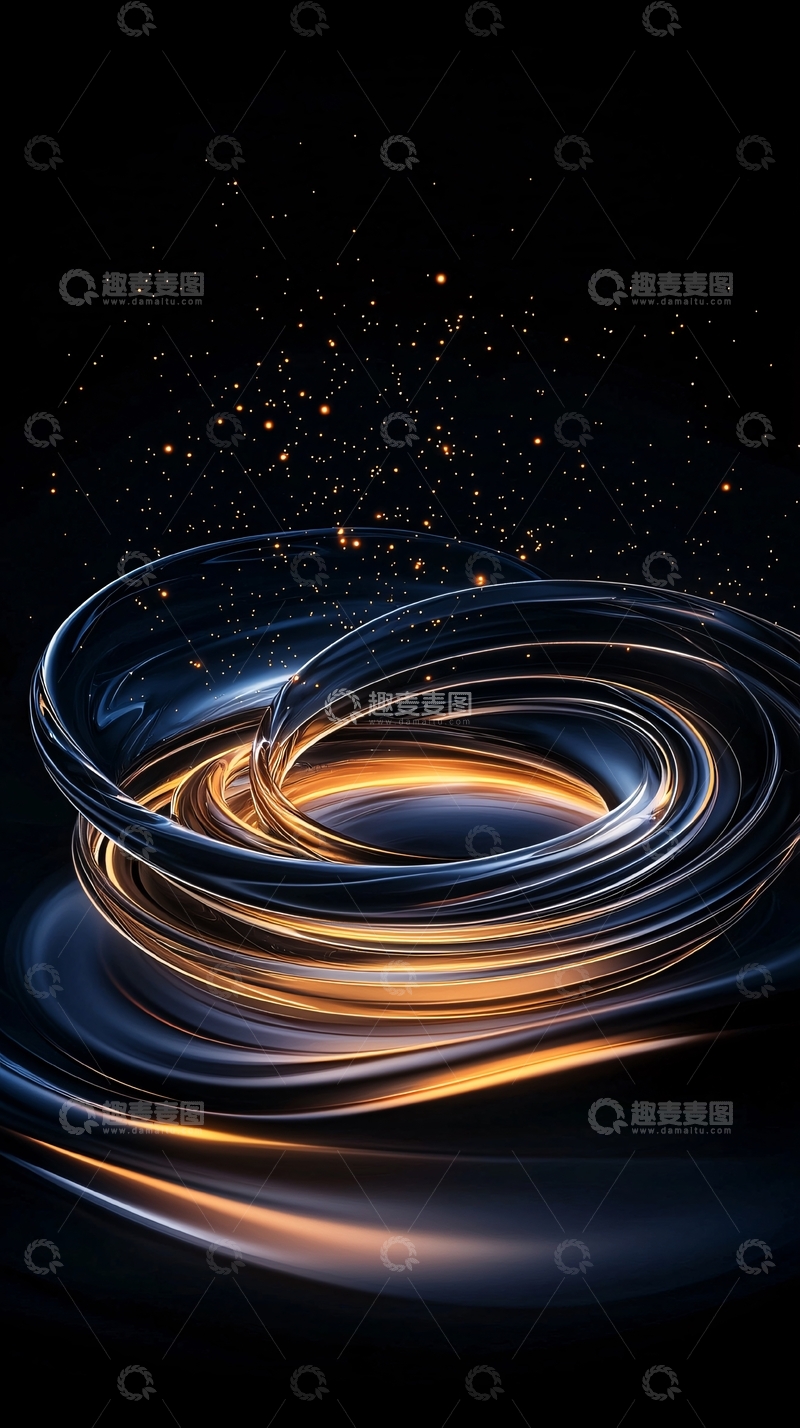 高清大图下载【趣麦麦图】炫彩光环背景