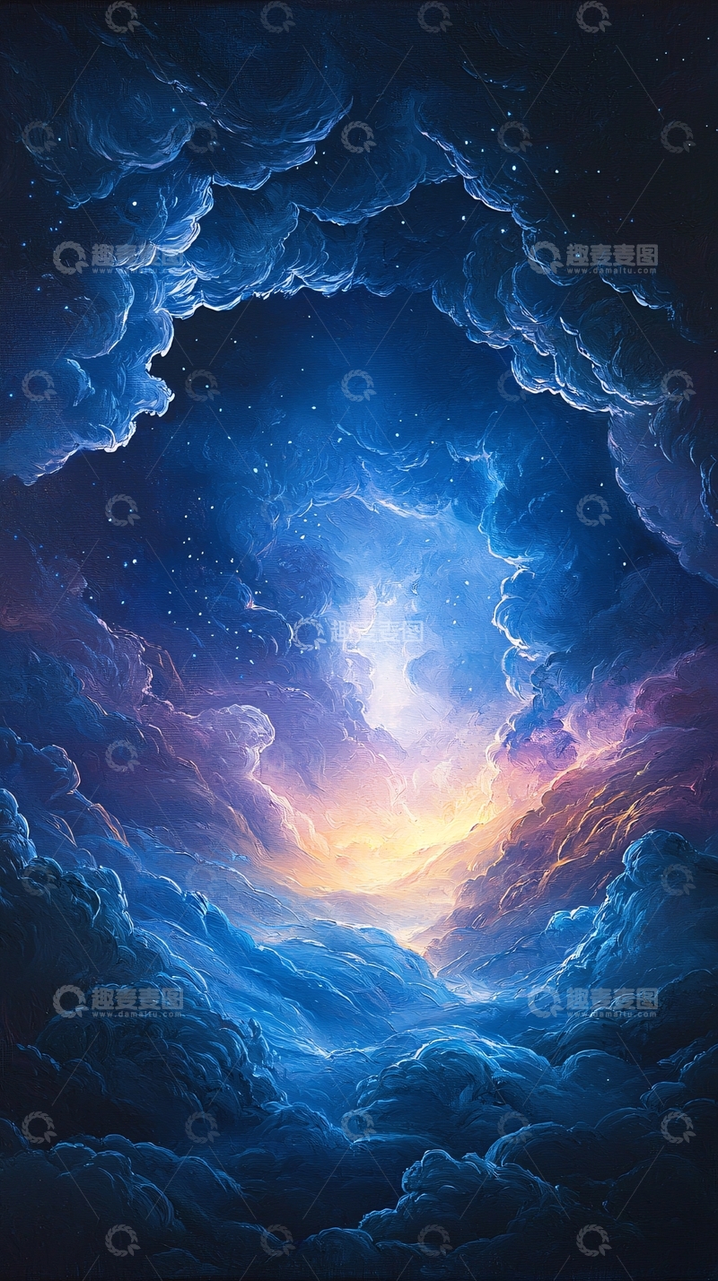 高清大图下载【趣麦麦图】梦幻天空云彩星空