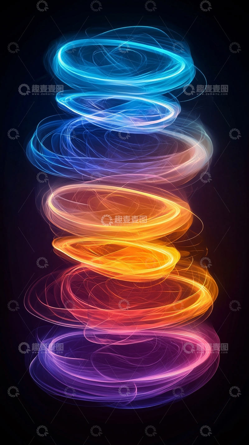 高清大图下载【趣麦麦图】光环堆叠高清图片