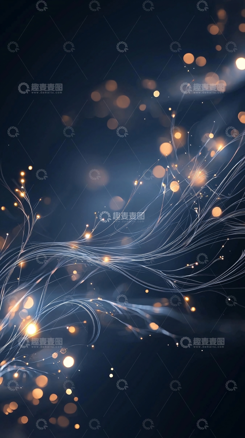 高清大图下载【趣麦麦图】光纤梦幻散景光效