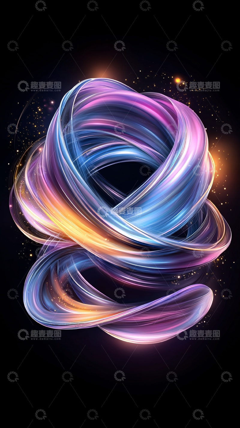 高清大图下载【趣麦麦图】色彩流动的抽象艺术