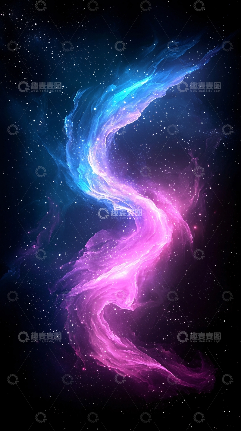 高清大图下载【趣麦麦图】星云渐变色彩背景