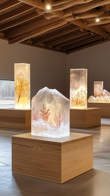 发光树脂艺术品