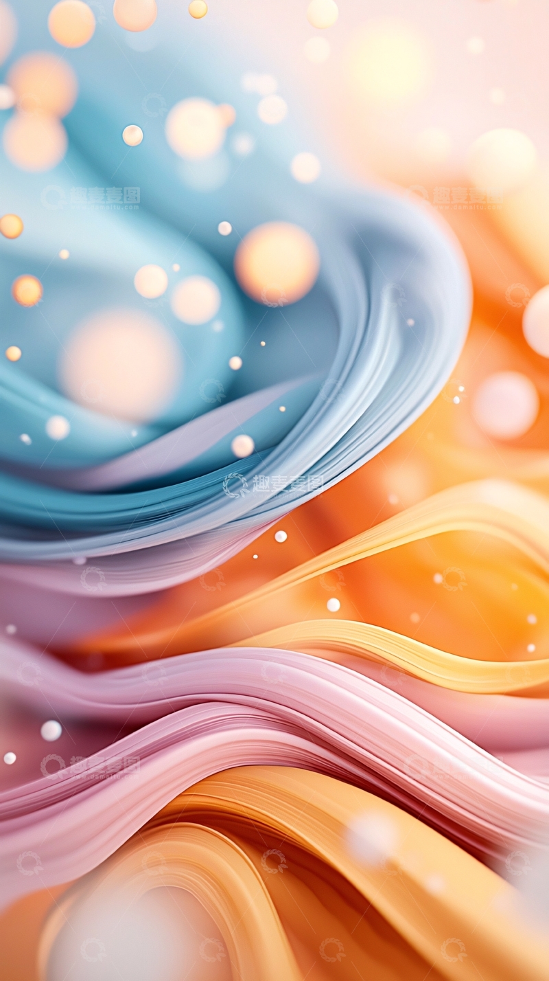 高清大图下载【趣麦麦图】流体渐变色背景