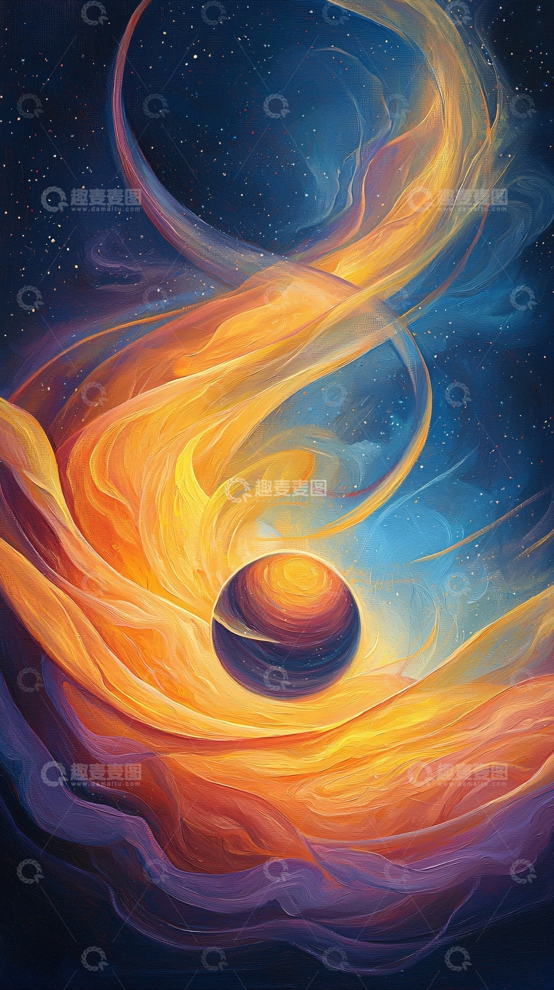 高清大图下载【趣麦麦图】宇宙中心的神秘星云