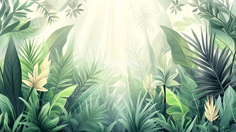 高清大图下载【趣麦麦图】茂密的热带雨林