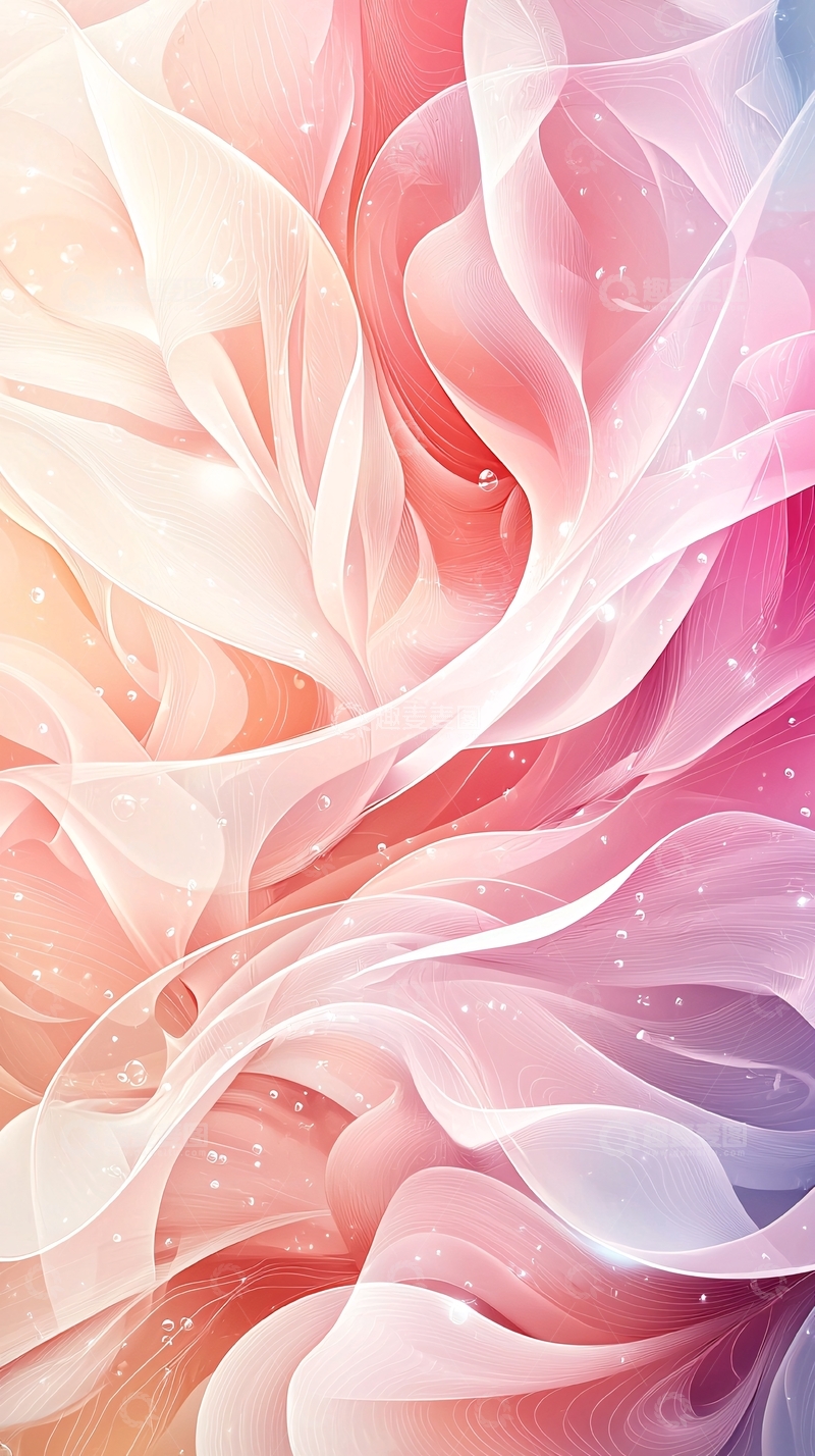 高清大图下载【趣麦麦图】柔美渐变梦幻背景