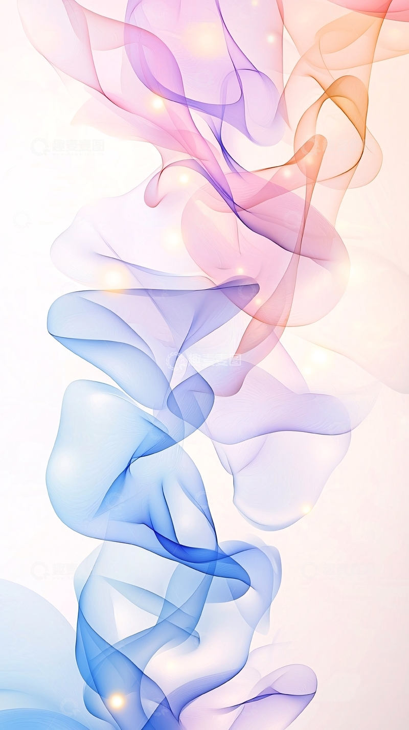 高清大图下载【趣麦麦图】彩色烟雾抽象背景