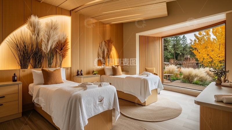 高清大图下载【趣麦麦图】舒适明亮的疗养房间