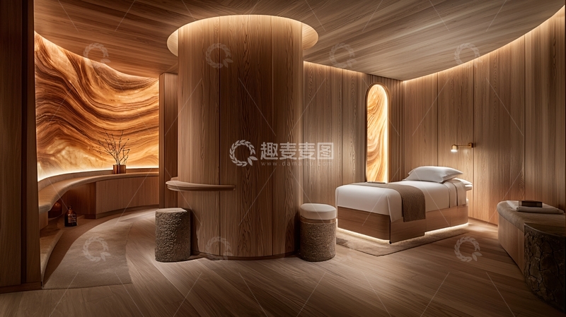 高清大图下载【趣麦麦图】豪华圆形水疗中心