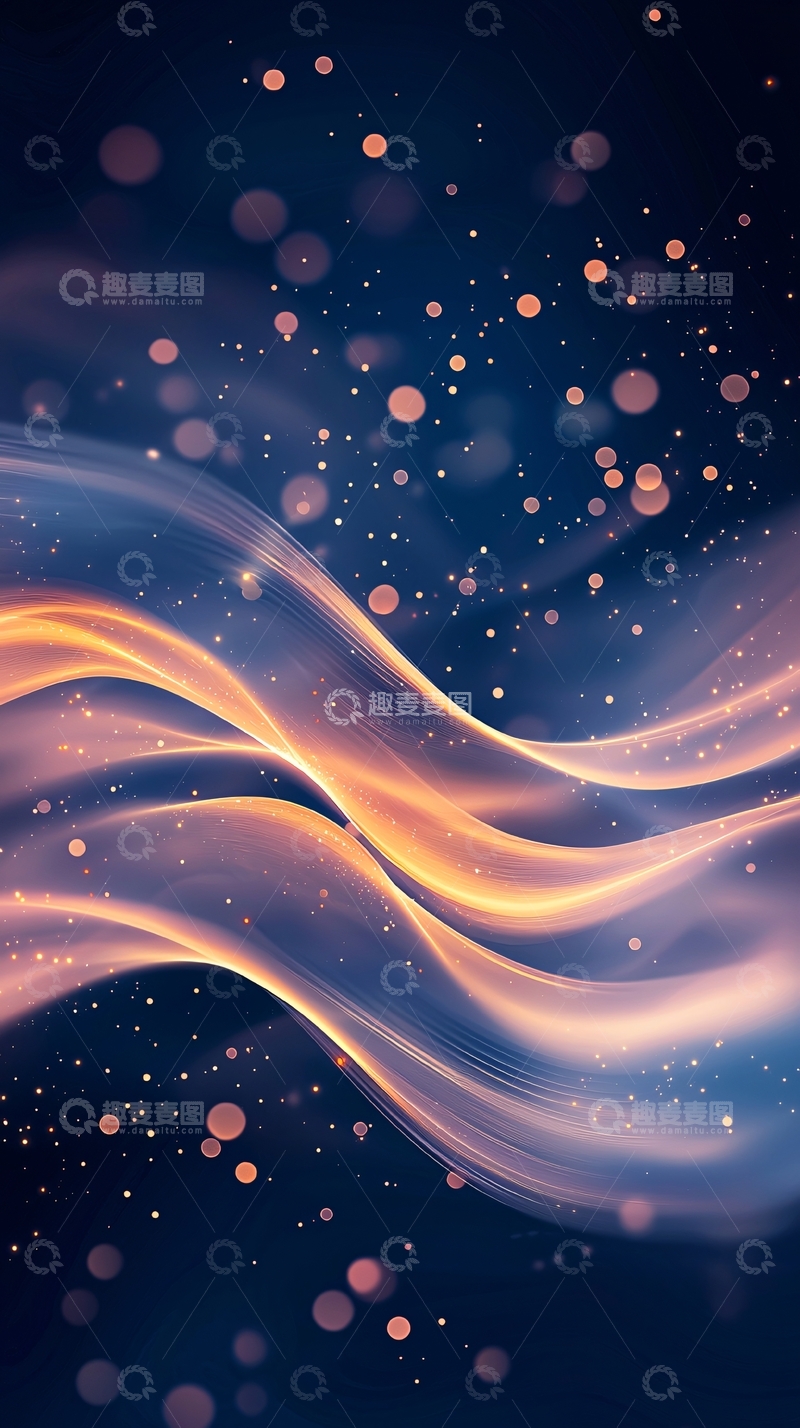 高清大图下载【趣麦麦图】抽象光线流动