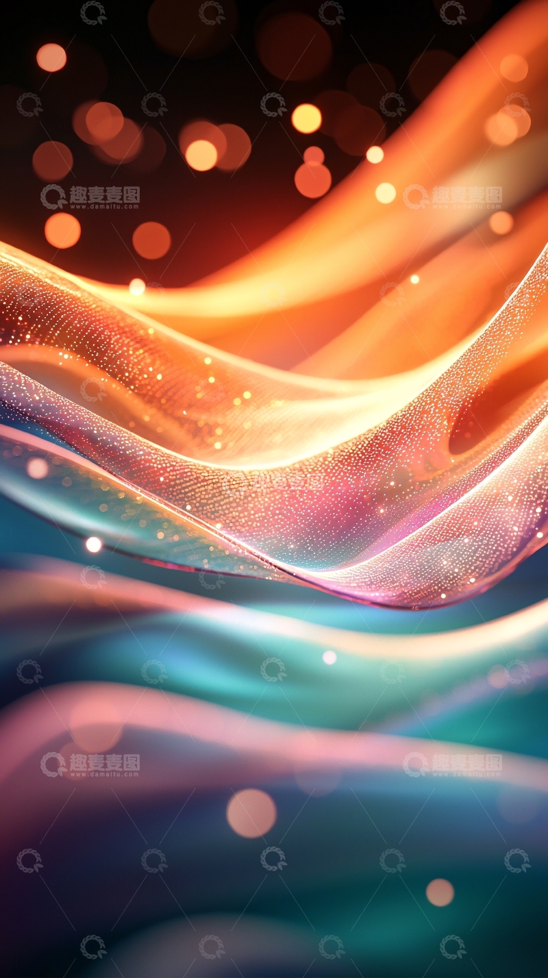 高清大图下载【趣麦麦图】流动的光线和色彩