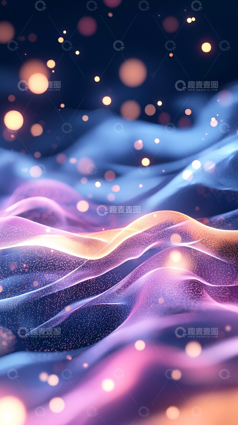 高清大图下载【趣麦麦图】梦幻般的渐变色光晕背景