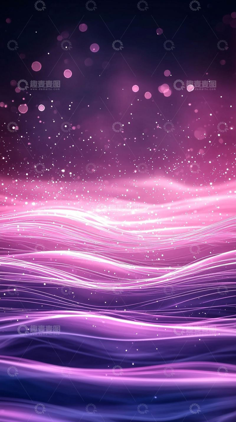 高清大图下载【趣麦麦图】粉紫色光晕抽象背景