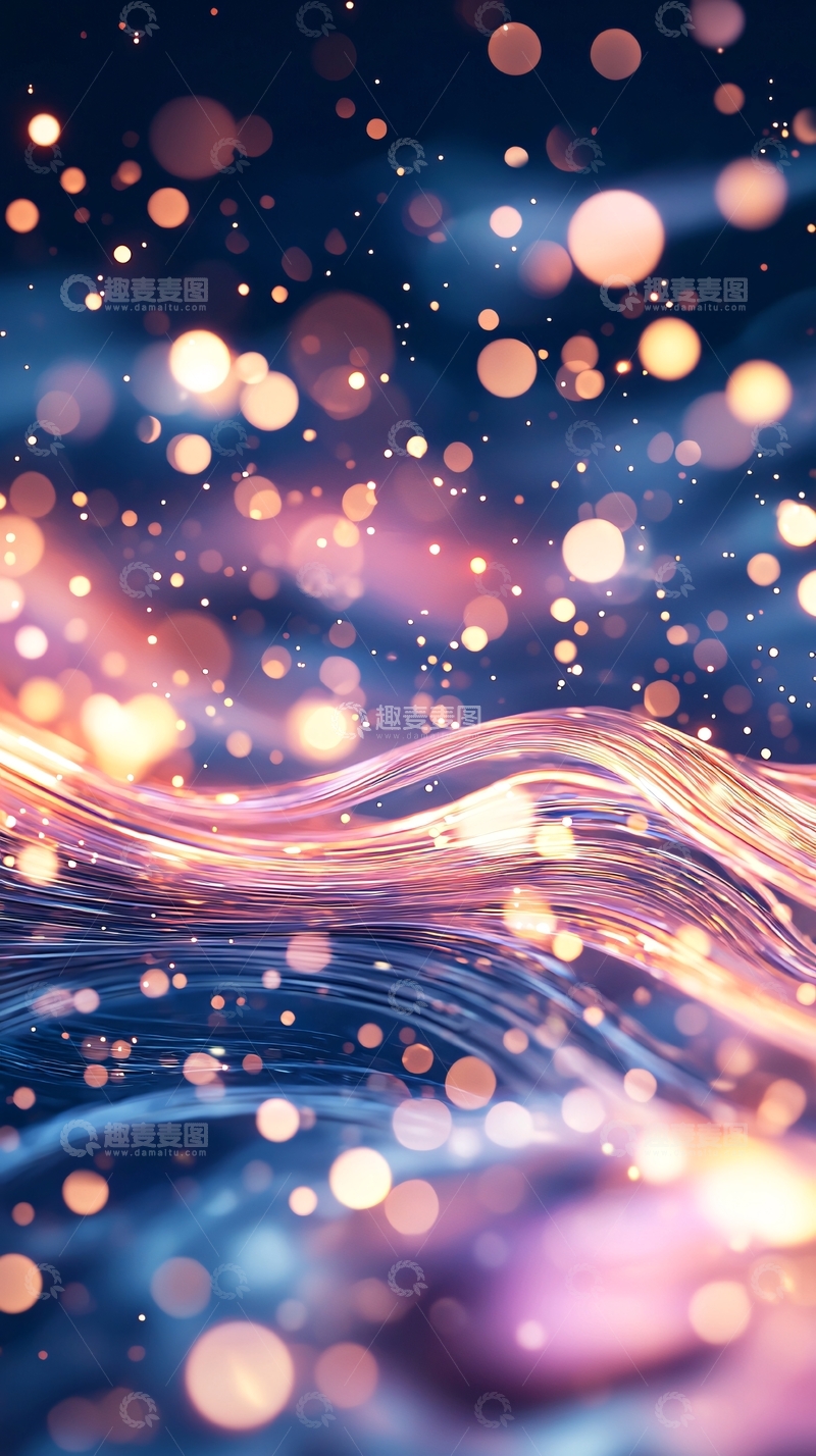 高清大图下载【趣麦麦图】光芒闪烁的梦幻背景