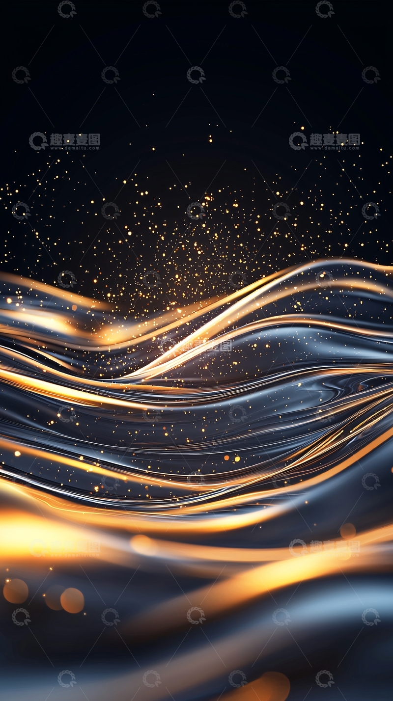 高清大图下载【趣麦麦图】金色光线下的丝绸质感