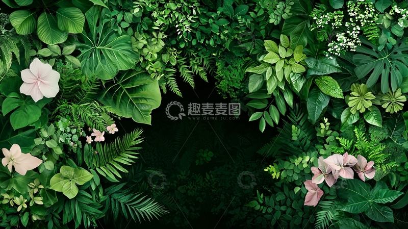 高清大图下载【趣麦麦图】茂密的热带植物丛林