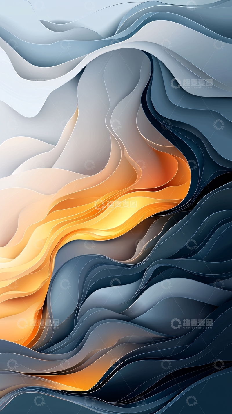 高清大图下载【趣麦麦图】抽象水墨画高清图片